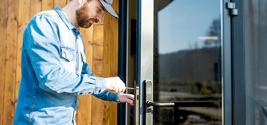 Frameless Glass Storefront Door Locks Replacement in Walnut, CA